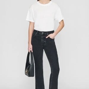 Anine Bing Lara black denim jeans